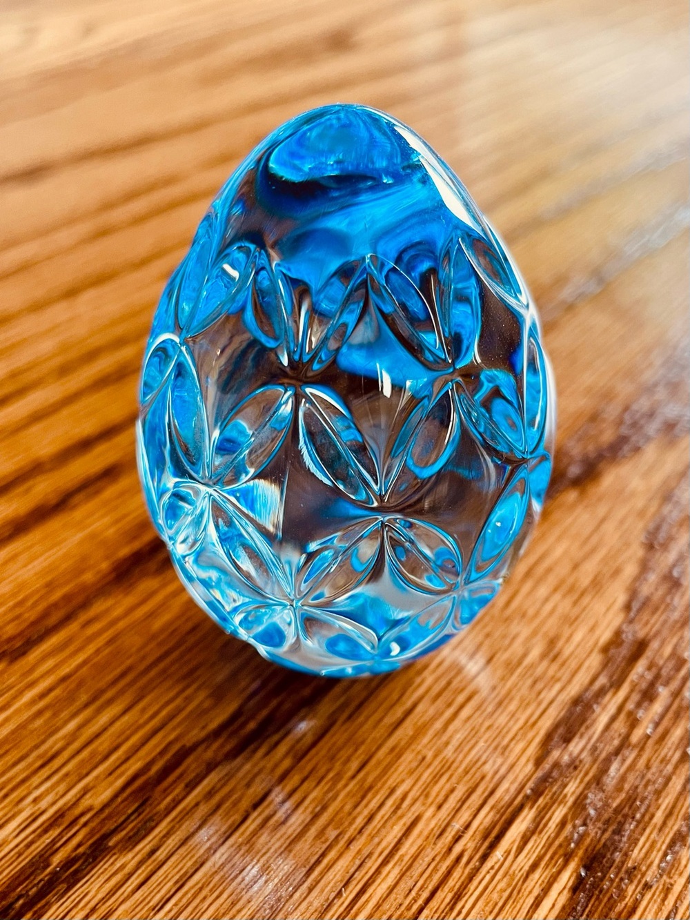 Waterford Crystal blue egg